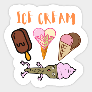 Ice cream Sticker